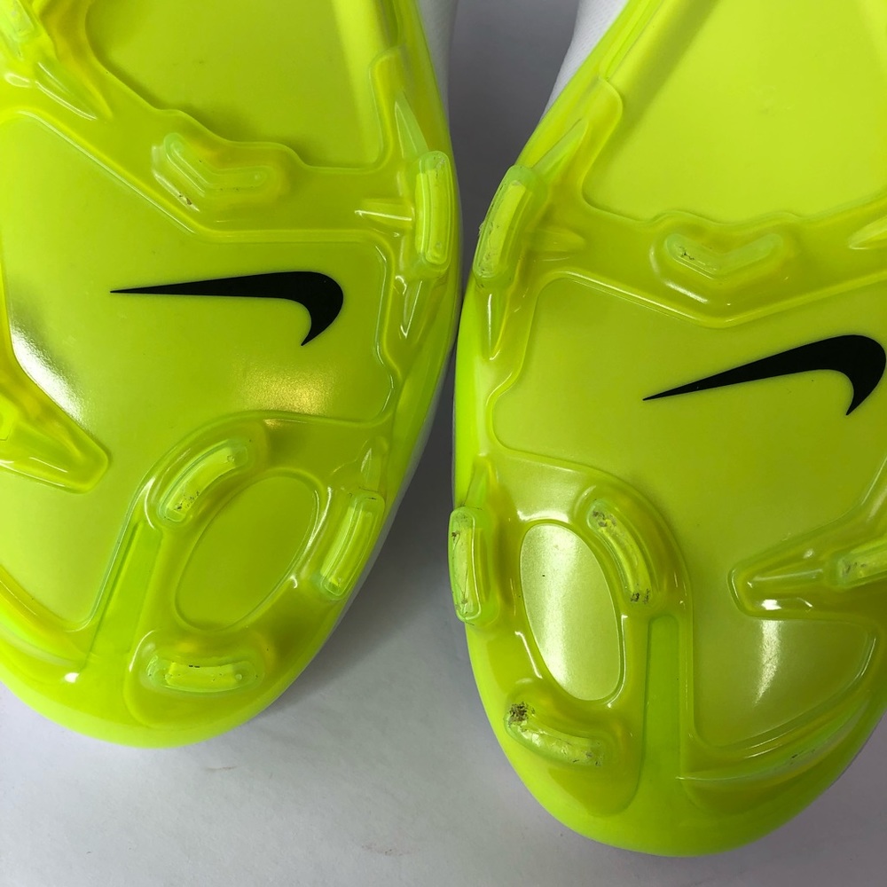 Nike Men's Rare Mercurial Vapor X FG 648553 170 White Yellow Cleats Size 10.5 - Picture 9 of 11
